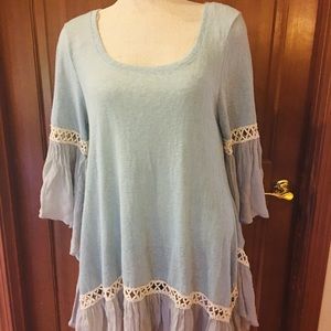 Light blue dress/tunic.